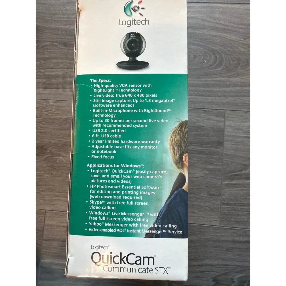 Logitech QuickCam Communicate‎ STX Vintage Webcam USB w/ Mic Y2K PC